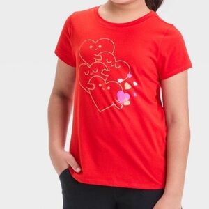 Valentine's Day 'Hugging Hearts' graphic T-shirt